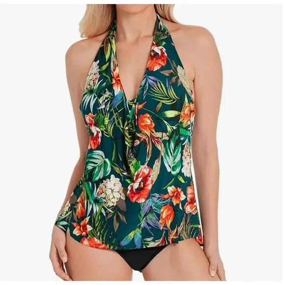 Magicsuit SERENITY SOPHIE Halter Underwire Tankini Swim Top & Bottom | Sz 12 - Picture 6 of 10
